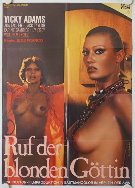 Der Ruf der blonden Göttin originales deutsches Filmplakat